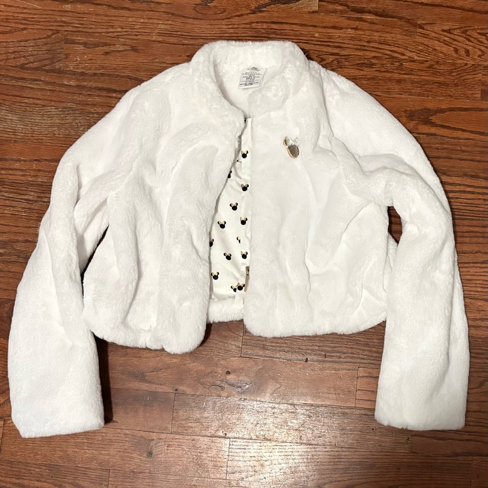 Disney Minnie Mouse Holiday Faux Fur Jacket